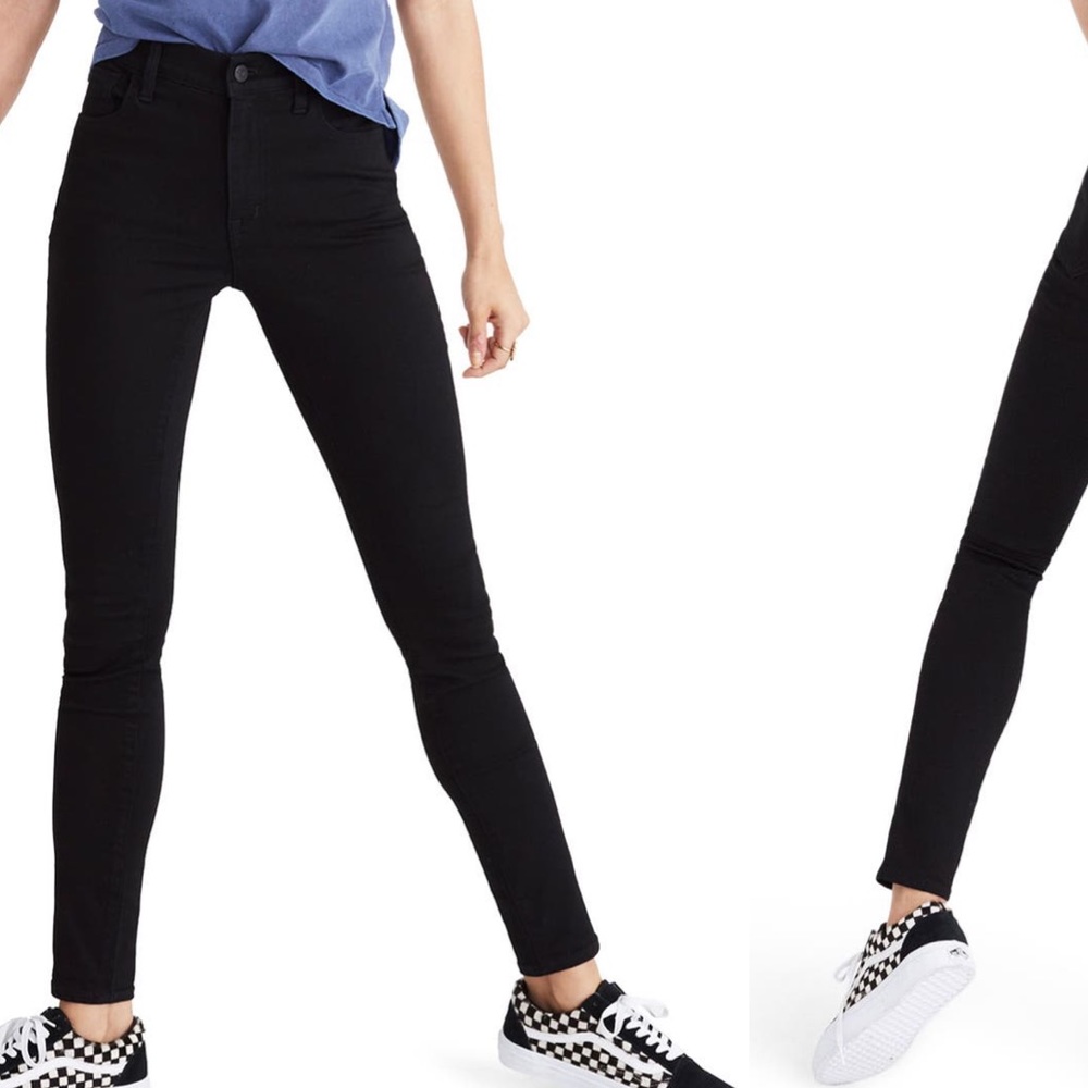 Madewell roadtripper black skinny jeans